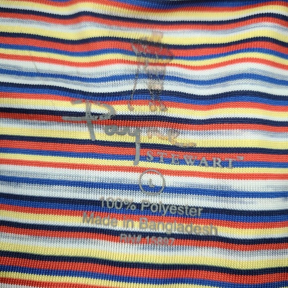 Payne Stewart Golf Polo Shirt Men’s Large Multicolor Striped (Holes) - Picture 5 of 15